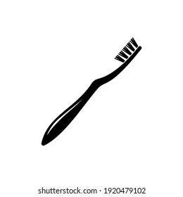 Toothbrush Icon. Oral Care, Mouth Hygiene Symbol. Fresh Breath Sign.