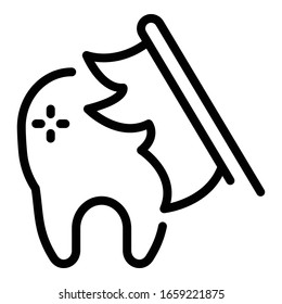 Toothbrush icon. Outline toothbrush vector icon for web design isolated on white background
