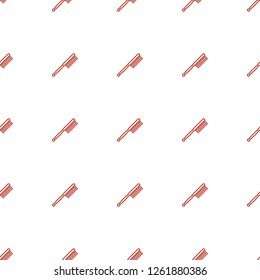 toothbrush icon pattern seamless white background. Editable outline toothbrush icon. toothbrush icon pattern for web and mobile.