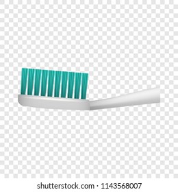 Toothbrush icon. Realistic illustration of toothbrush vector icon for on transparent background