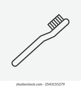 Conjunto de ícones de escova de dentes. ilustração vetorial.