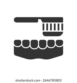 Vetor de Símbolo de Símbolo de Ícone Escova de Dentes
