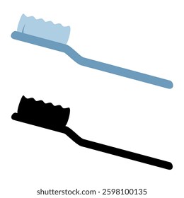 toothbrush icon, simple flat style, logo template sign symbol vector illustration pictogram, for ui or ux isolated on white for mobile app, editable