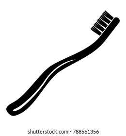 Toothbrush icon. Simple illustration of toothbrush vector icon for web