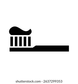 Toothbrush icon. Toothbrush symbol design. Toothbrush with toothpaste

