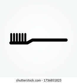 Toothbrush icon in trendy flat style isolated on white background