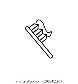 Toothbrush icon, vector