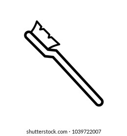 toothbrush icon vector