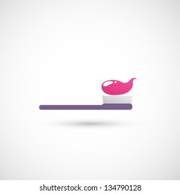 Toothbrush Icon vector