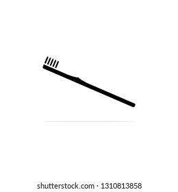 Toothbrush icon, vector concept illustration for design.