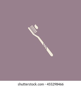 Toothbrush icon, vector design