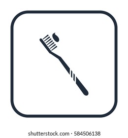 Toothbrush icon, vector design