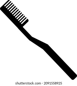Zahnbürstensymbol. Zahnbürste, Vektordesign. Zeichendesign.eps