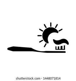 Toothbrush icon vector design template