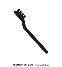 Toothbrush icon vector design template on white background