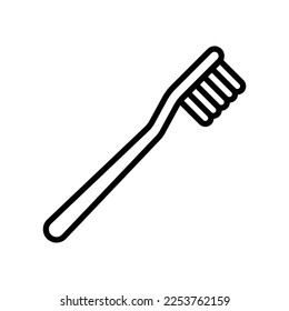 toothbrush icon vector design template in white background