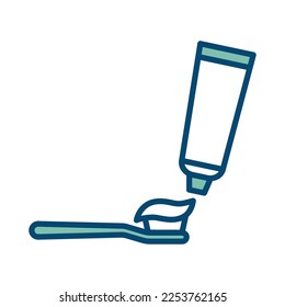 toothbrush icon vector design template in white background