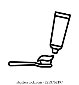 toothbrush icon vector design template in white background