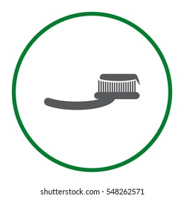 Toothbrush Icon Vector flat design style