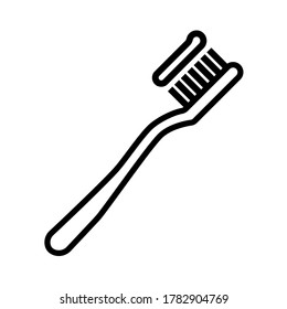 toothbrush icon vector illustration design