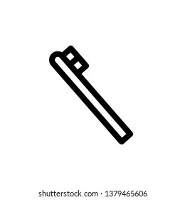 Toothbrush icon, vector illustration. Flat design style. vector toothbrush icon illustration isolated on white, toothbrush icon Eps10. toothbrush icons graphic design vector symbols.