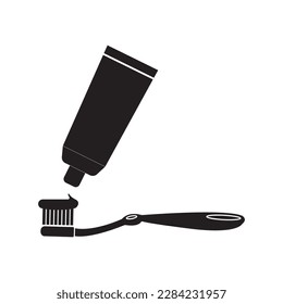 toothbrush icon vector illustration symbol design