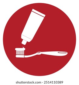 toothbrush icon vector illustration symbol design