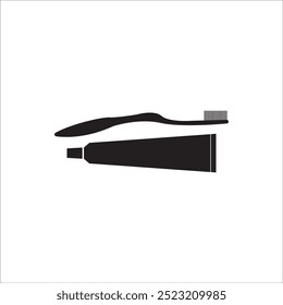 ÍCONE DE ESCOVA DE DENTES VETOR ILUSTRAÇÃO SÍMBOLO DESIGN