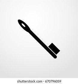 toothbrush icon. vector sign symbol on white background