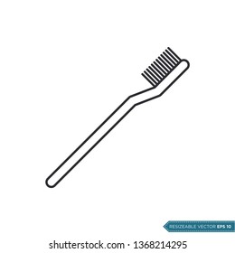 Toothbrush Icon Vector Template Illustration Design