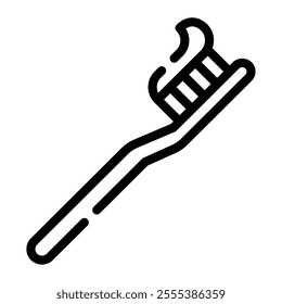 Toothbrush icon for web, app, infographic, etc
