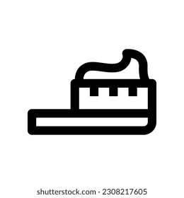 icono de cepillo de dientes para tu diseño de sitio web, logotipo, aplicación, interfaz de usuario.