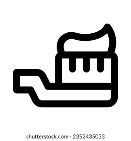 Zahnbürstensymbol für Ihre Website, Ihr Handy, Ihre Präsentation und Ihr Logo-Design.