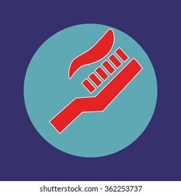 Toothbrush icon,eps10
