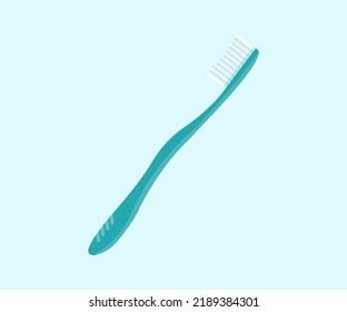 Toothbrush logo design. Toothbrush closeup on white background, health, dentistry concept vector design and illustration.