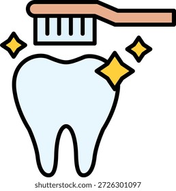 Toothbrush New Creative Icon Design Vector