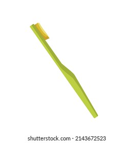Toothbrush. Oral hygiene. Vector cartoon illustration