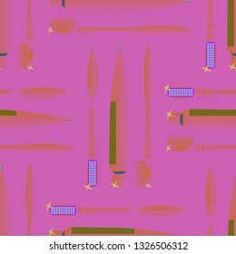 Toothbrush and pasta background - dentist pattern.