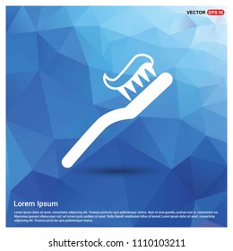 Toothbrush With Paste icon - Free vector icon