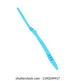 Toothbrush. Realistic illustration of stomatology toothbrush vector icon for web. Vector illustration. EPS 10.