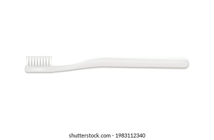 Toothbrush realistic vector illustration isolated on white background.Eps 10.