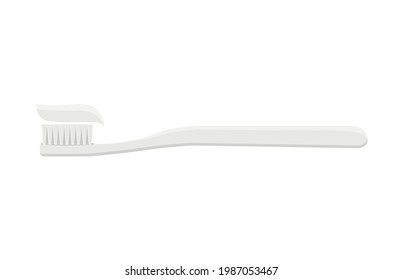 Toothbrush realistic vector illustration isolated on white background.Eps 10.
