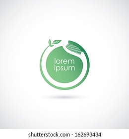 Toothbrush symbol - vector illustration