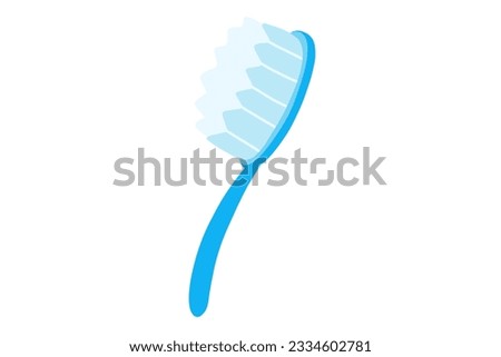 Toothbrush. Teeth brush. Cartoon tooth brush oral hygiene. Stock vector illustration isolated on a white background.