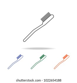 Toothbrush tooth brush icon. Element of bathroom tools multi colored icon for mobile concept and web apps. Icon for website design and development, app development. Premium icon on white background