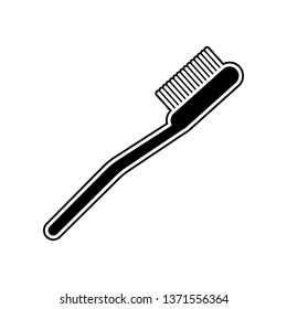 Toothbrush tooth brush icon. Element of bathroom for mobile concept and web apps icon. Glyph, flat icon for website design and development, app development
