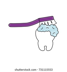 toothbrush and tooth icon 