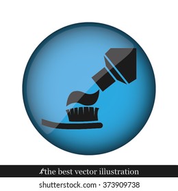 toothbrush toothpaste icon