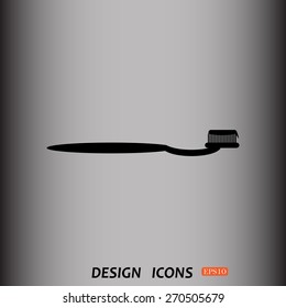 Toothbrush and Toothpaste. icon. vector design