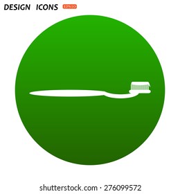 Toothbrush and Toothpaste. icon. vector design